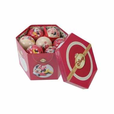 Giftbox met Minnie Mouse kerstballen