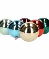 12 kerstballen bonte kleuren 6 cm