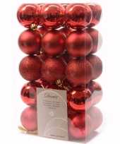 Elegant christmas rode kerstversiering kerstballen pakket 30 stuks