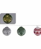 Gekleurde kerstverlichting verlichting met led kerstballen 65 cm